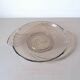Art Deco clear glass dish. Val Saint Lambert. Belgium