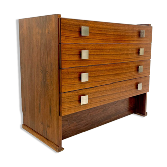 Mid-century modern wooden chest of drawers, italy, 1960s