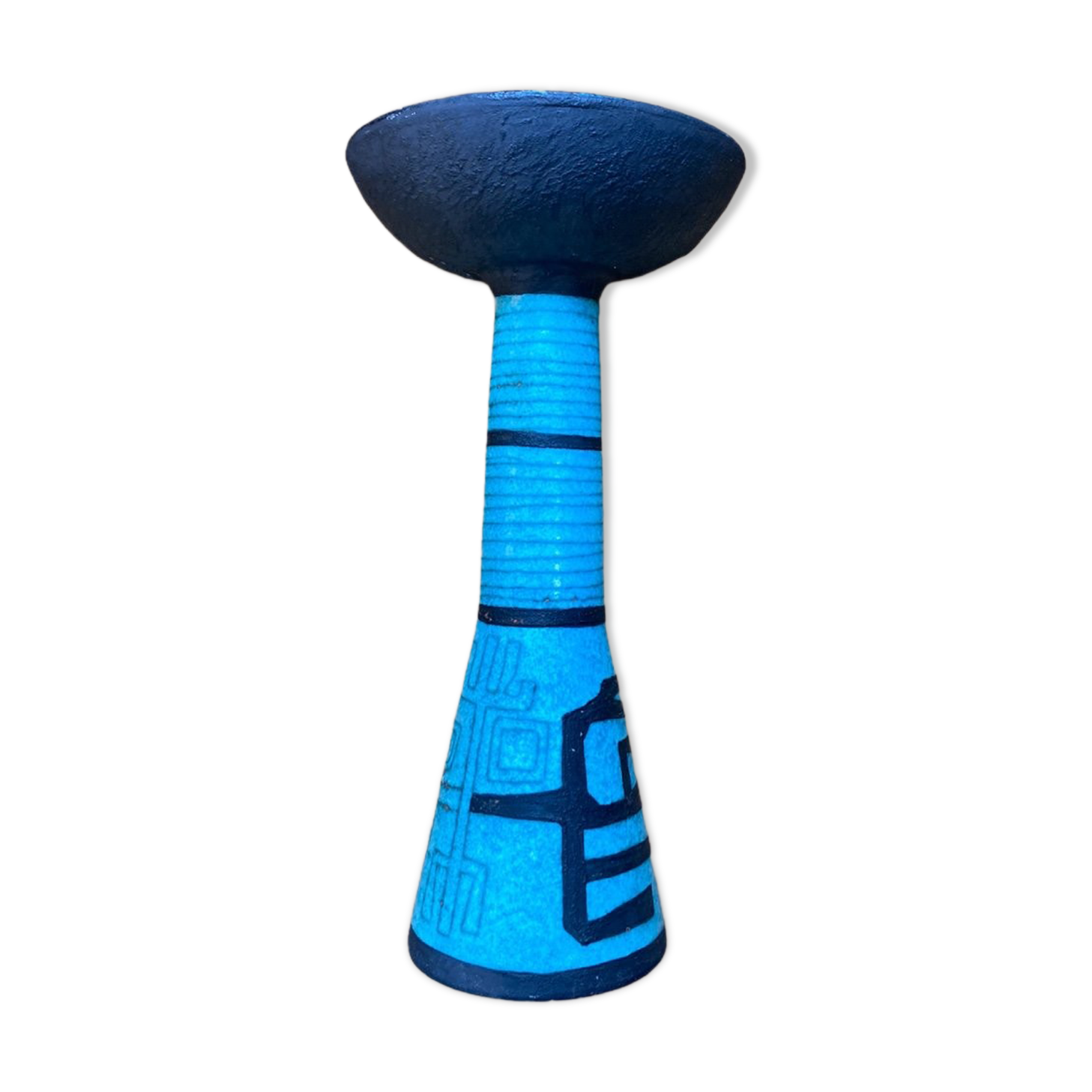 Modernist Ceramic Candle holder, Egyptian Inspired in The Taste Of Francine Delpierre