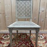 Set of 6 Louis XVI caned wood chairs with a refreshed finish.