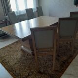 Gaston Poisson art deco oak dining room