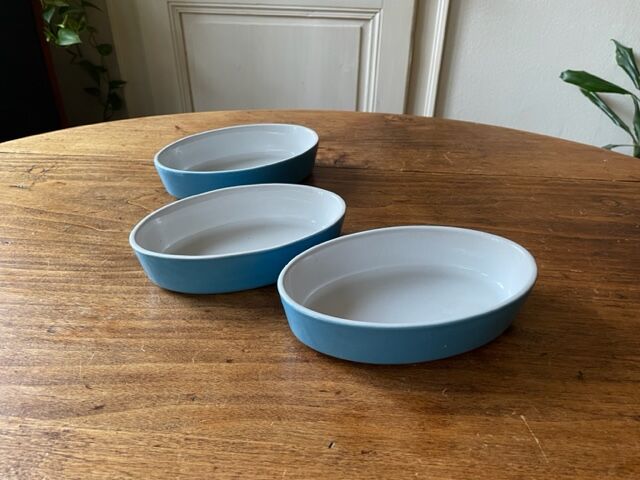 Set of 3 ceramic oven dishes