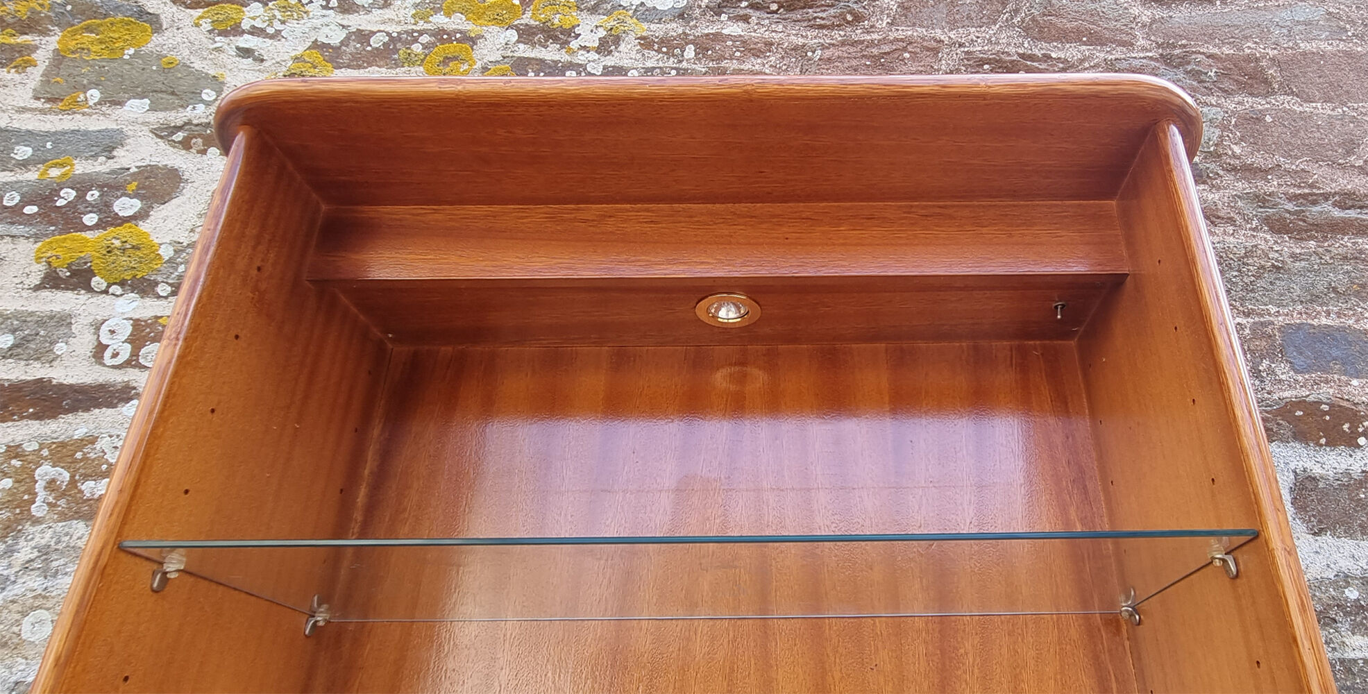 Maugrion bamboo and rattan bookcase with shelves, 1980s