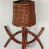 Vintage bamboo wall lamp