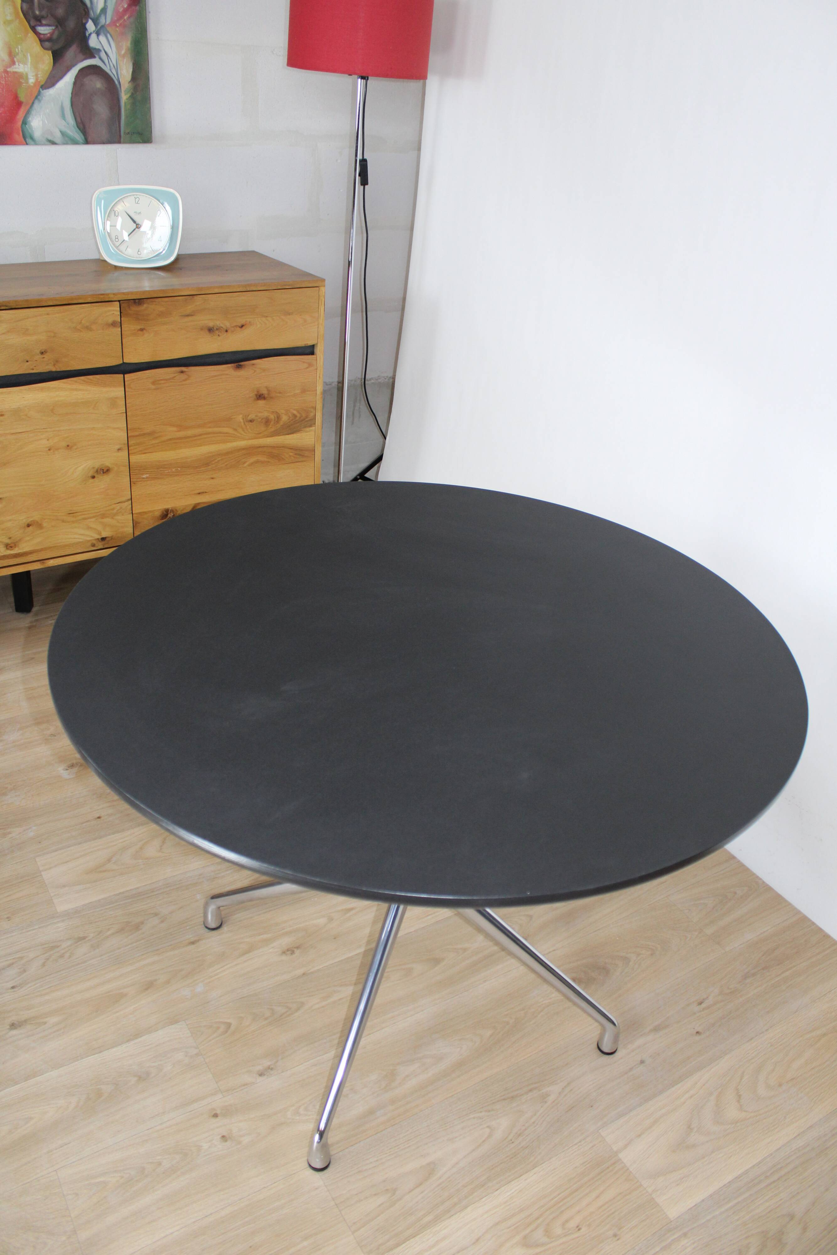 Table HAY "About a Table AA15" en mélaminé noir design Hee Welling