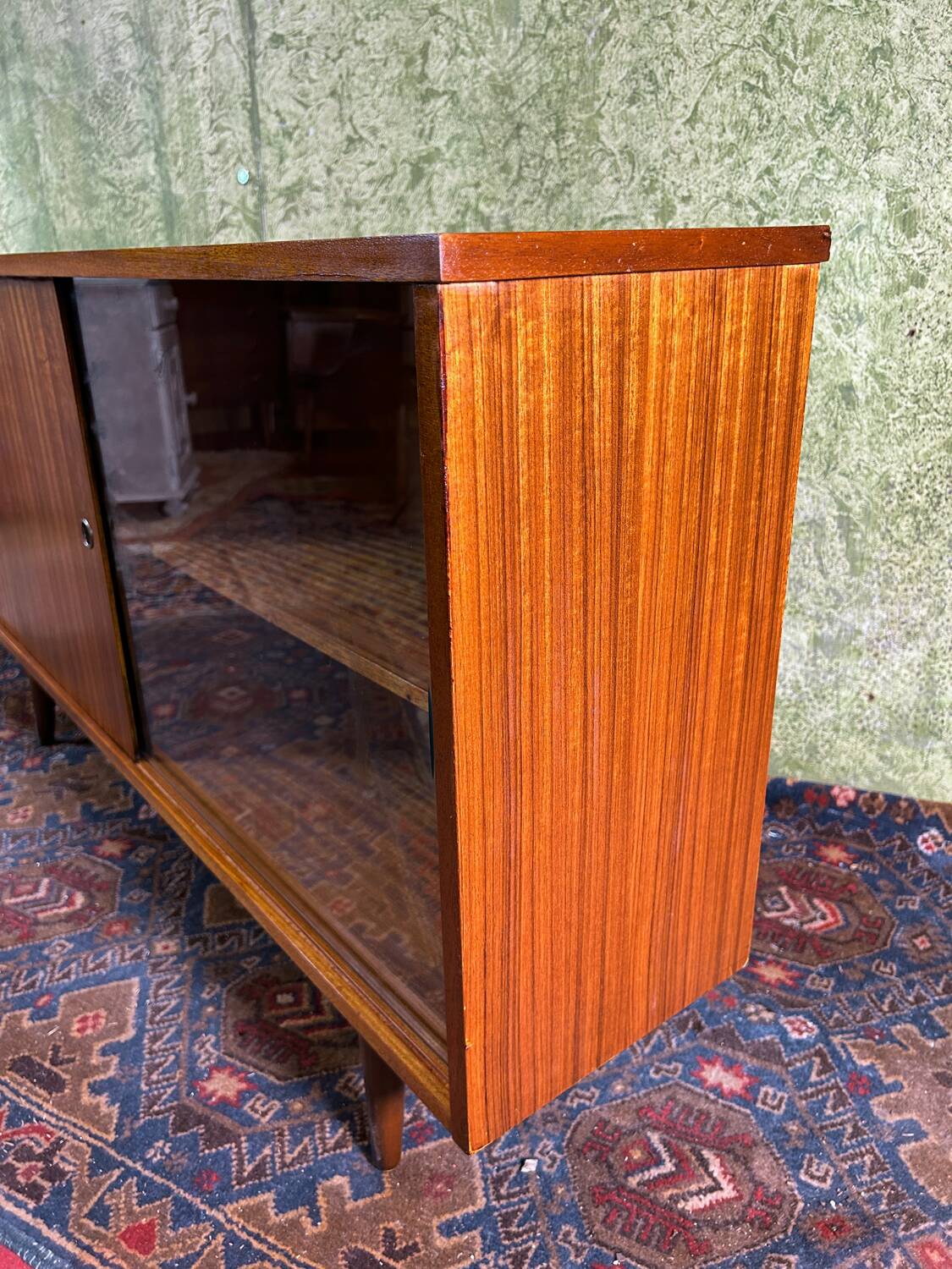 Mid century retro vintage teak bookcase 1960