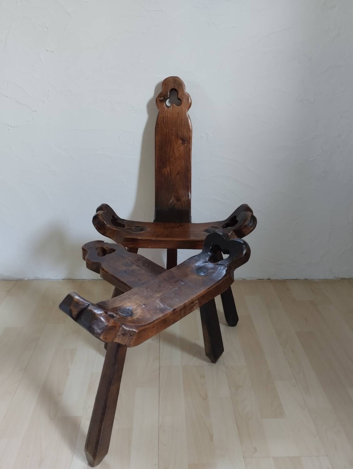 Brutalist chair and stool