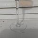 14cl Nancy Houillon crystal wine glass, amber lined, floral frieze