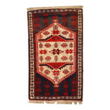 Tapis vintage fait main Anatolien turc 87cm x 145cm (1970s)