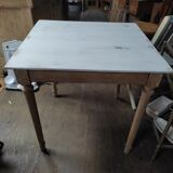 Table bois plateau patiné massif pieds Aéro-gommée dp 1122326