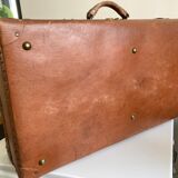 Old brown suitcase