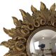 Petit miroir ensoleillé italien, style rococo, 24 cm