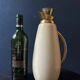 White thermos carafe by Aldo Tura, Italy, 1960s, Hollywood Regency.