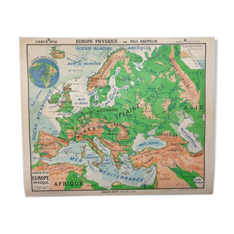 Carte Géographique scolaire Europe