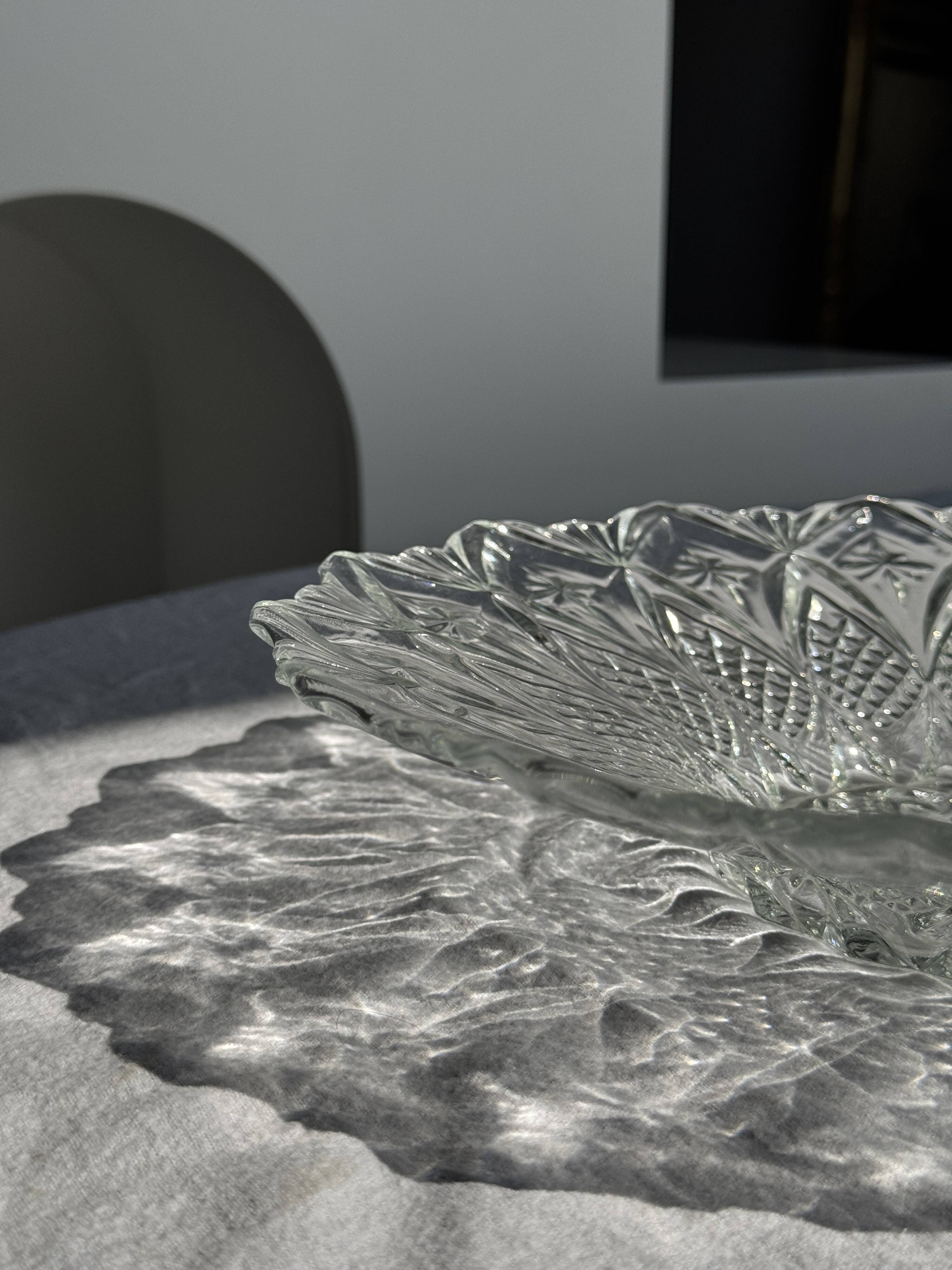 Vintage Diamond Point Flared Fruit Bowl or Salad Bowl D31