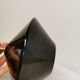 Pied de lampe Royal Copenhagen en verre noir pressé, modèle Astro