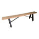 Banc campagne assise bois brut