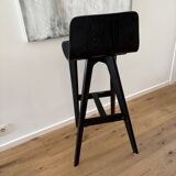 Set of 4 solid beech stools