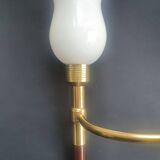 Large wall sconces torch style from the 1950s.