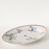Oval platter from Sarreguemines, Gilbert pattern, early 20th century