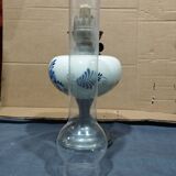 set of three old kerosene lamps