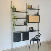 Vintage hanging bookcase design Michel Ducaroy Roche Bobois 1970