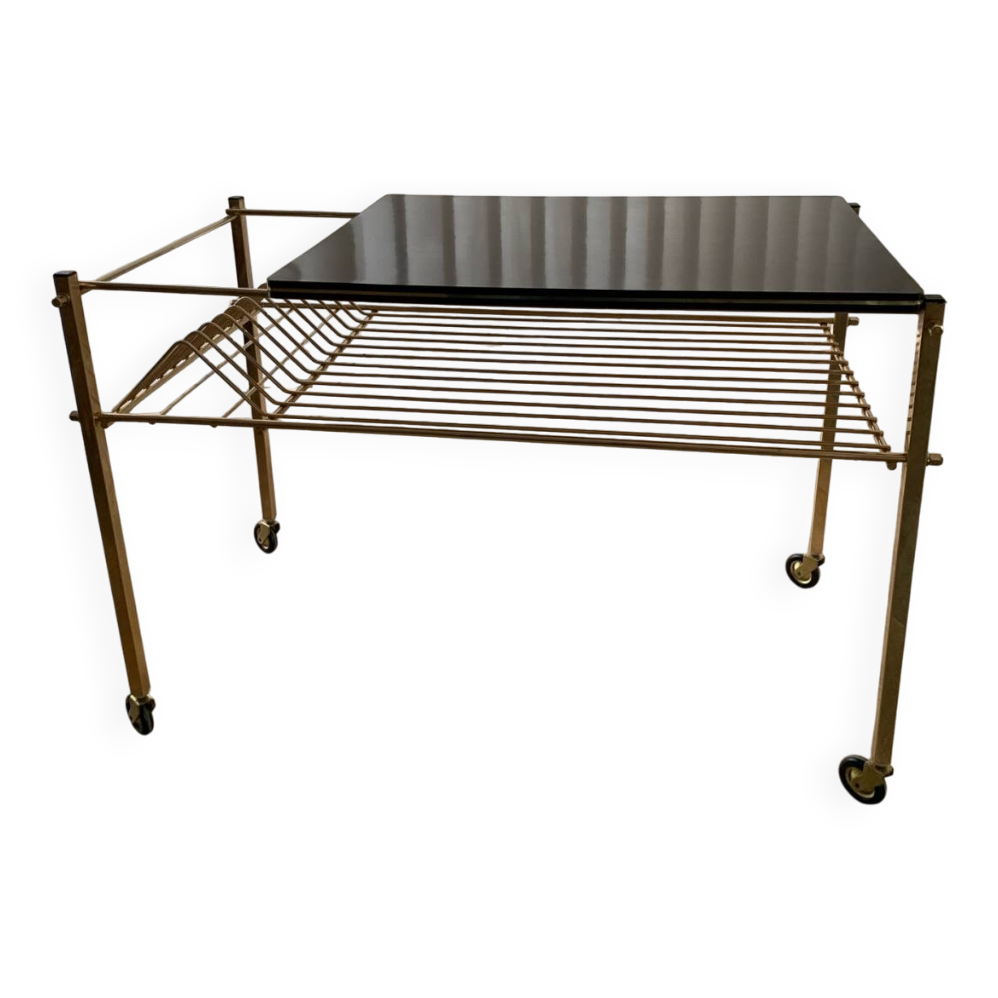 Vintage 60's vinyl side table/coffee table