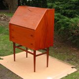 Secretaire with a key from the 1960s / 70s, Denmark, teak wood