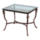 French  Iron and Glas Coffee Table-Cocktail Table-Lounge Table-80s