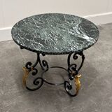 French Neoclassical Revival coffee table with Hollywood Regency influence, 1970s