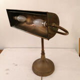 Banker office lamp, notary, piano, copper, 1940