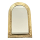 Miroir contour laiton doré