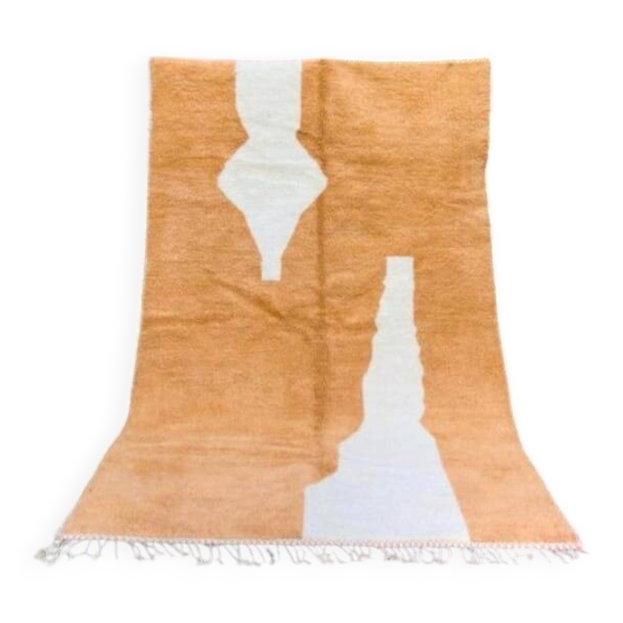 Handmade pure wool rug, size 100 x 200 cm.