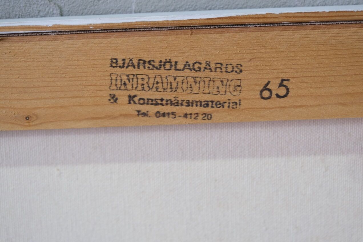 Bengt Fredriksson (1932-2000), Swedish Modern Landscape, Oil on Canvas, 1980s, Framed