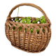 Petit panier en osier tressé ovale