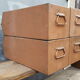 Set of 4 industrial metal lockers