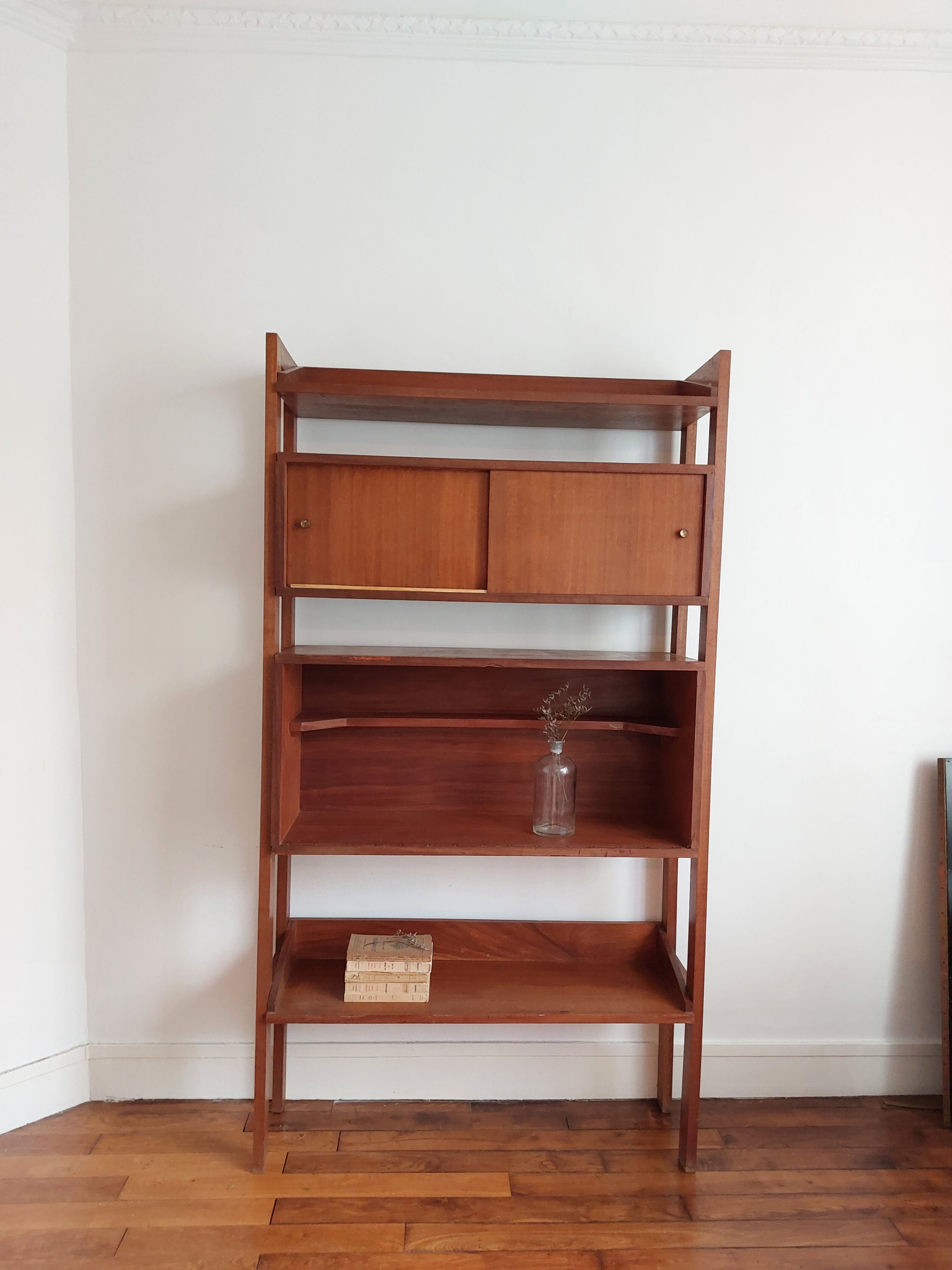 Vintage teak library