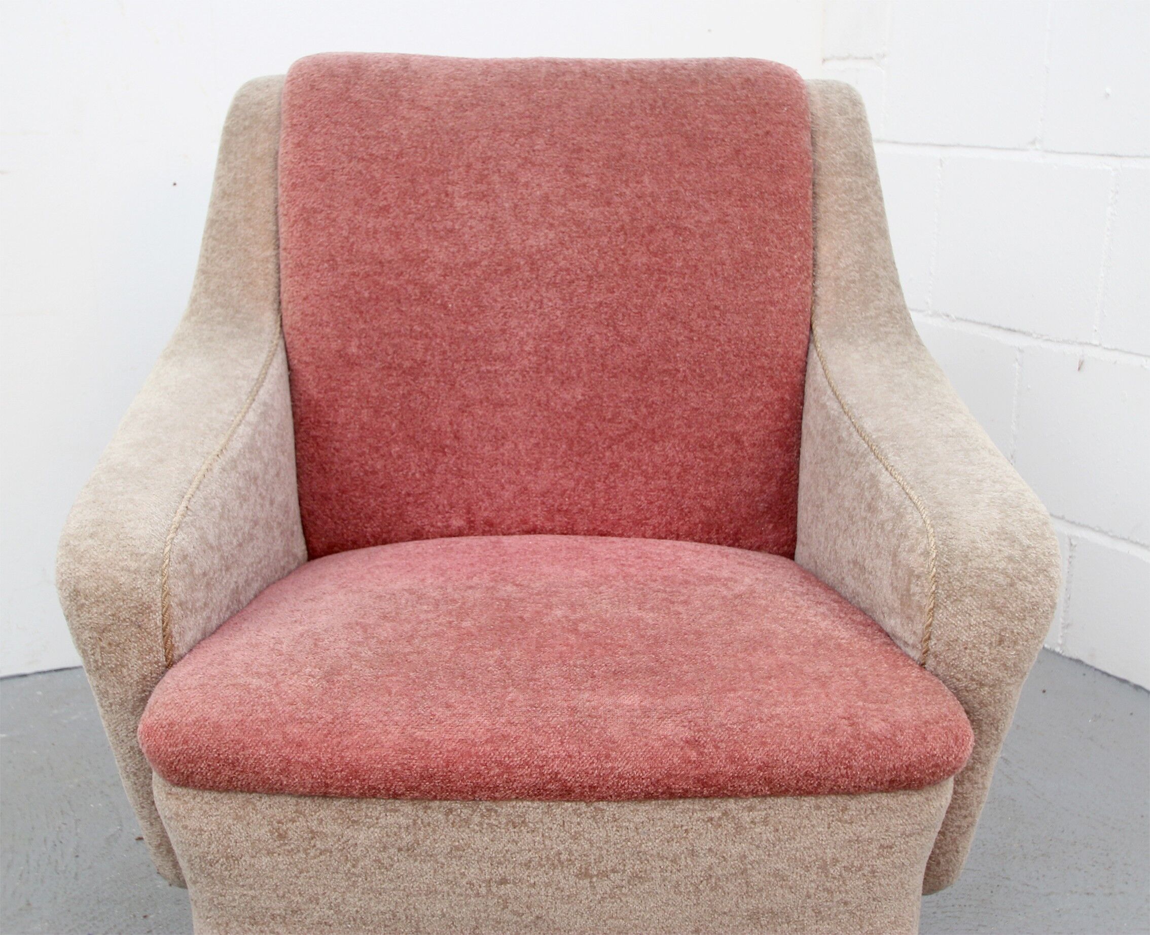 Bicolor fauteuil des années 1950