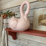 Bubble-gum pink wooden shelf
