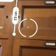 Vintage oak workshop cabinet, 4 columns with curtains – craft furniture
