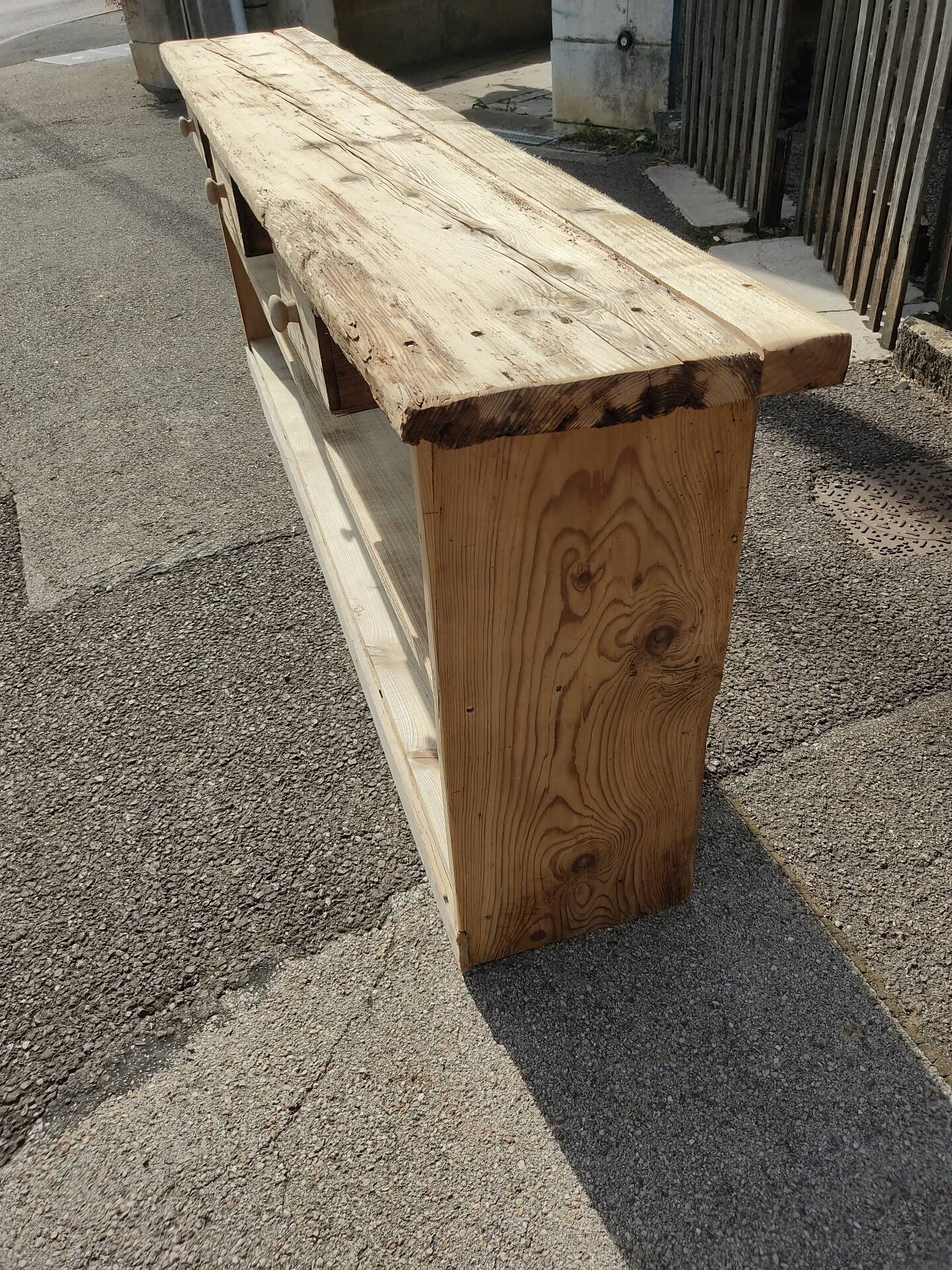 Workshop console table