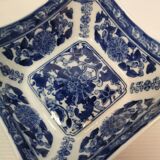 Bowl seymour man fine china porcelain blue floral decor