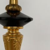 Pair of candlesticks Napoleon III in bronze cloisonné XIXth Barbedienne