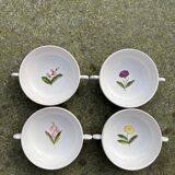 Gien x Motton 4 bowls with handles