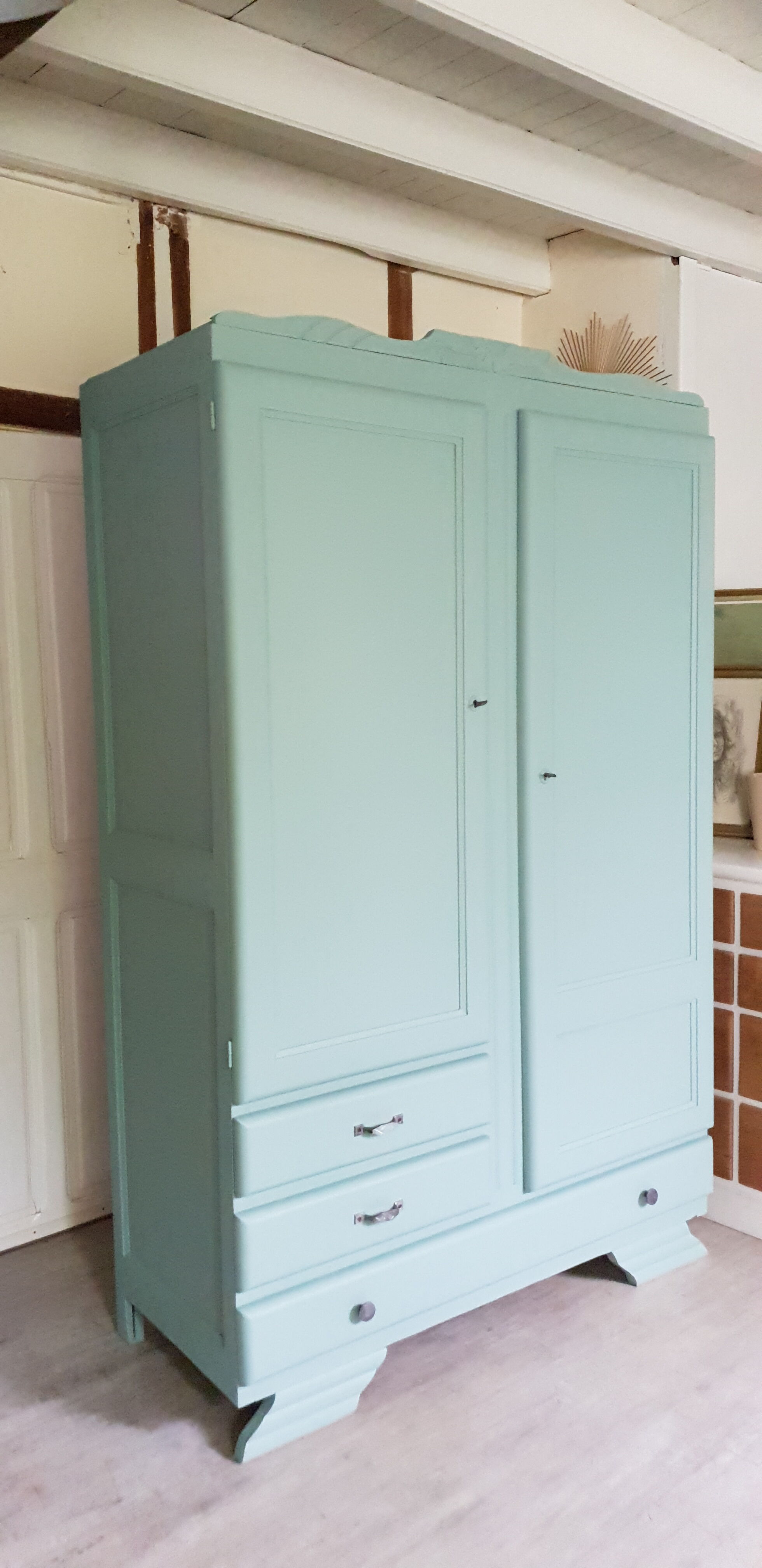 Green wardrobe thatdon art deco