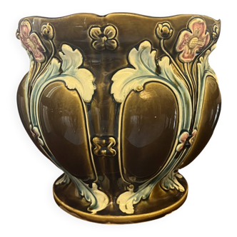 Earthenware cache pot A.g De Bruyn