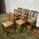 Suite of 6 chairs art deco period