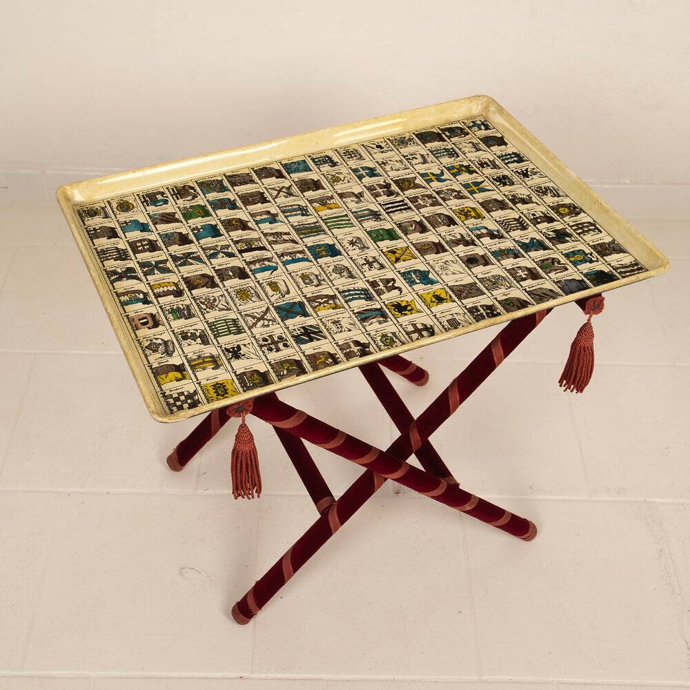 Heraldic tray table by Piero Fornasetti 1950