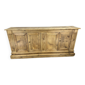 Raw pitch pine sideboard
