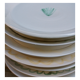 Green artisanal shellfish plate